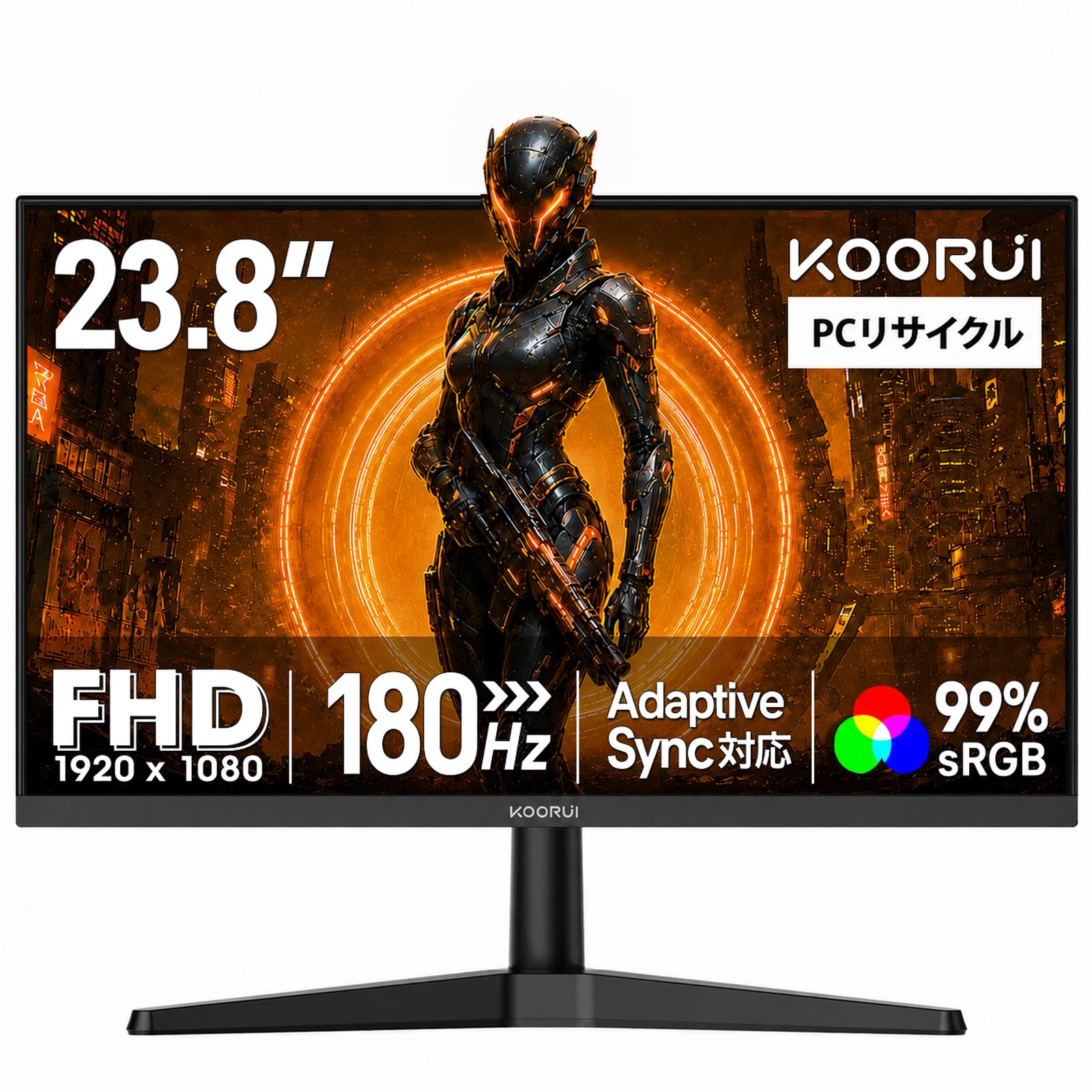 【ミヤッチ】KOORUI 24インチ 180Hz湾曲ゲーミングモニター Amazon.co.jp: KOORUI ゲーミングモニター 24インチ PCモニター 180Hz
